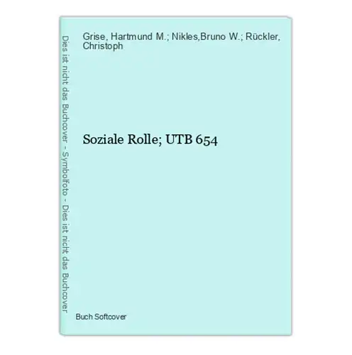 Soziale Rolle; UTB 654