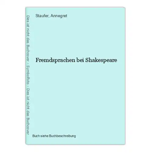 Fremdsprachen bei Shakespeare