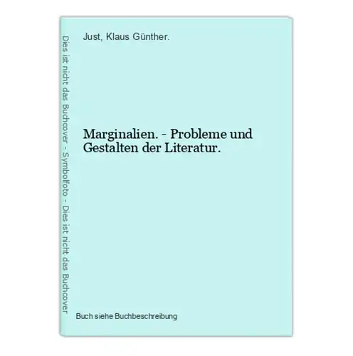 Marginalien. - Probleme und Gestalten der Literatur.