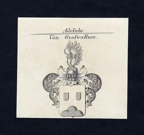 Von Grafwallner - Grafwallner Wappen Adel coat of arms Kupferstich  heraldry Heraldik