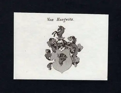 Von Haugwitz - Haugwitz Wappen Adel coat of arms Kupferstich  heraldry Heraldik