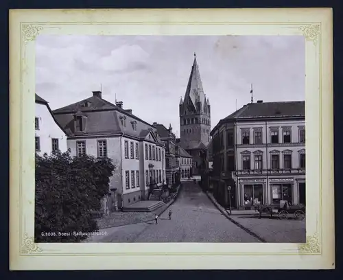 Zwei Ansichten - Rathausstrasse /  Kirche Soest