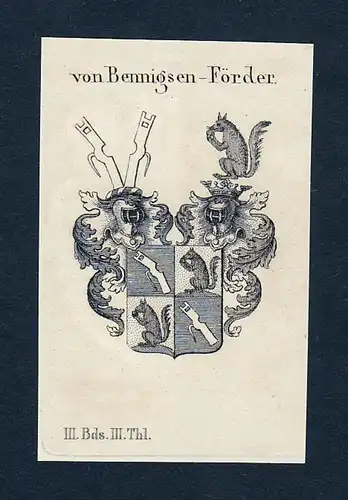 Von Benningsen-Förder - Benningsen Förder Foerder Wappen Adel coat of arms heraldry Heraldik