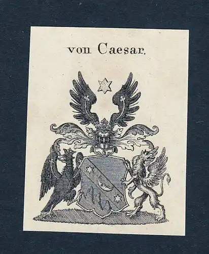 Von Caesar - Caden Caesar Cannler Wappen Adel coat of arms heraldry Heraldik