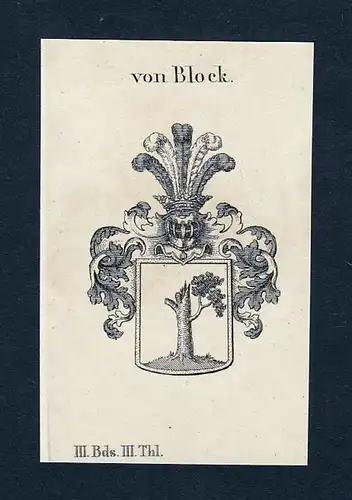 Von Block - Block Bibran Wappen Adel coat of arms heraldry Heraldik