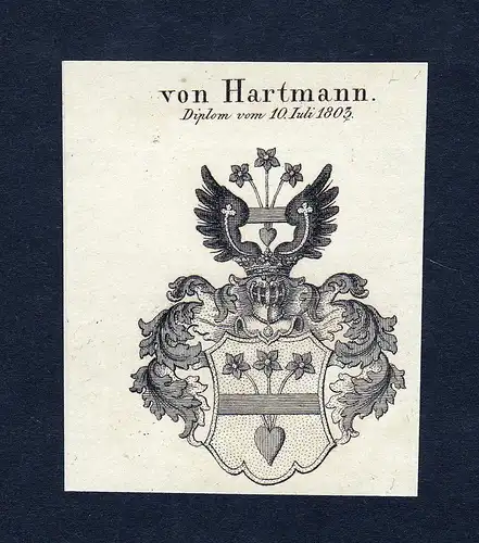 Von Hartmann - Hartmann Hartwich Heims Wappen Adel coat of arms heraldry Heraldik