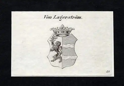 Von Lagerström - Lagerström Wappen Adel coat of arms heraldry Heraldik