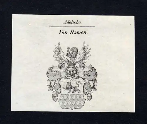 Von Ramen - Ramen Rahmen Wappen Adel coat of arms heraldry Heraldik