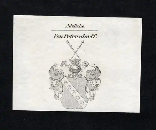 Von Petersdorff - Petersdorff Wappen Adel coat of arms heraldry Heraldik
