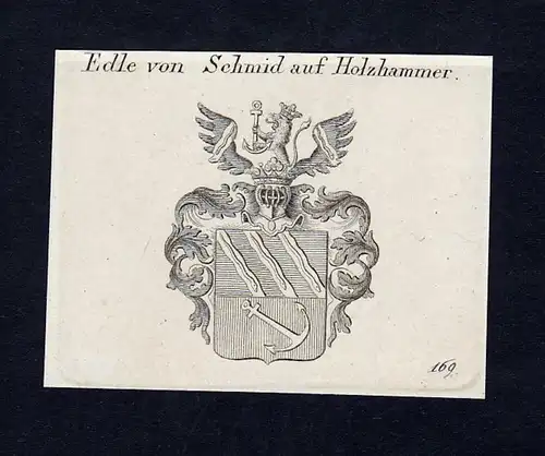 Edle von Schmid auf Holzhammer - Schmid Holzhammer Wappen Adel coat of arms heraldry Heraldik