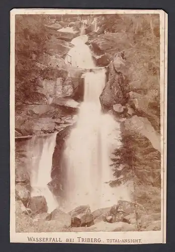 Wasserfall bei Triberg. - Total Ansicht.