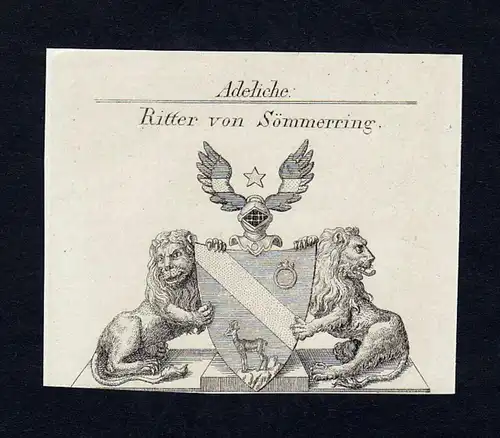 Ritter von Sömmerring - Solaty Sömmerring Wappen Adel coat of arms heraldry Heraldik