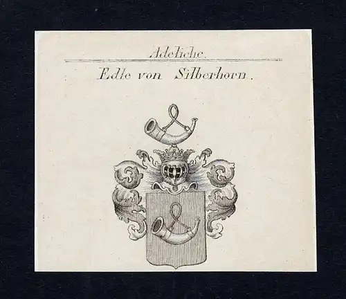 Edle von Silberhorn - Silberhorn Silbermann Wappen Adel coat of arms heraldry Heraldik