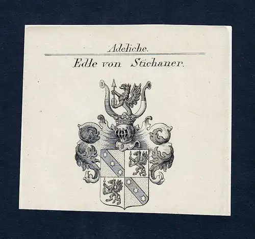 Edle von Stichaner - Joseph Stichaner Stierle Wappen Adel coat of arms heraldry Heraldik