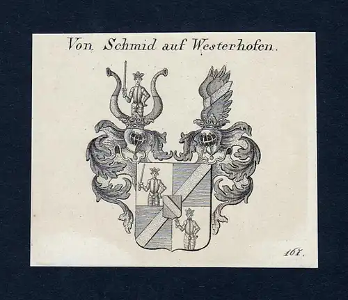 Von Schmid auf Westerhofen - Schmid Schmidt Westerhofen Wappen Adel coat of arms heraldry Heraldik