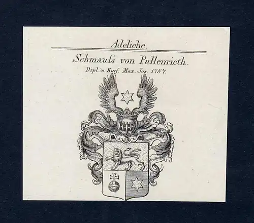 Schmauss von Pullenrieth - Schmauss Pullenried Pullenrieth Wappen Adel coat of arms heraldry Heraldik
