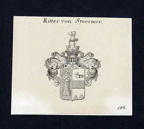 Ritter von Stuermer - Stuermer Stürmer Wappen Adel coat of arms heraldry Heraldik