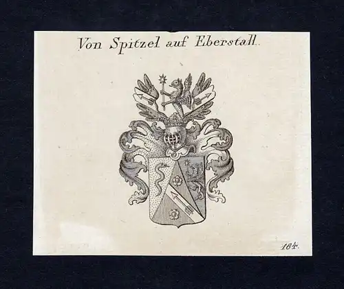 Von Spitzel auf Eberstall - Spies Spitzel Erberstall Wappen Adel coat of arms heraldry Heraldik