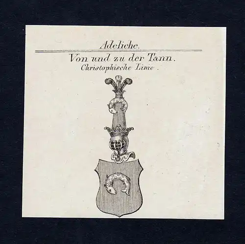 Von und zu der Tann - Tann Hessen Wappen Adel coat of arms heraldry Heraldik