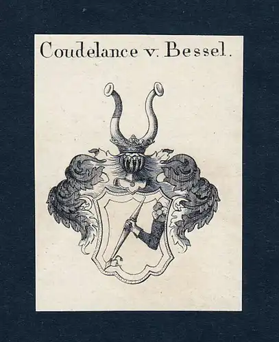 Coudelance v. Bessel - Berneaux Bernuth Beschefer Coudelance Wappen Adel coat of arms heraldry Heraldik