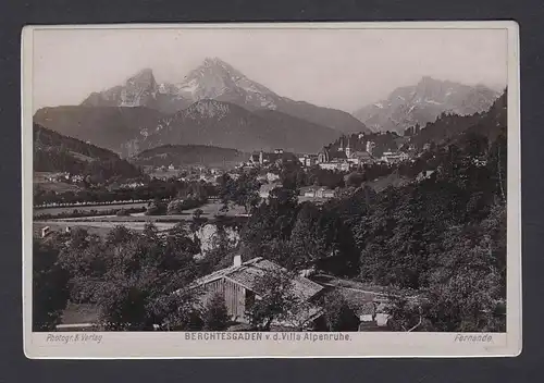 Berchtesgaden v. d. Villa Alpenruhe.