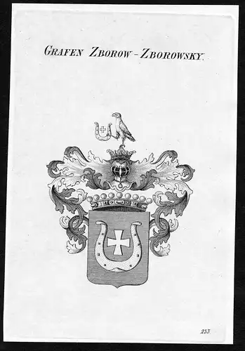 Grafen Zborow-Zborowsky - Zborowski Sboriw Wappen Adel coat of arms heraldry Heraldik