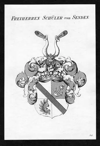 Freiherren Schüler von Senden - Schuler Schüler von Senden Sehnden Senden-Bibran Wappen Adel coat of arms Ku