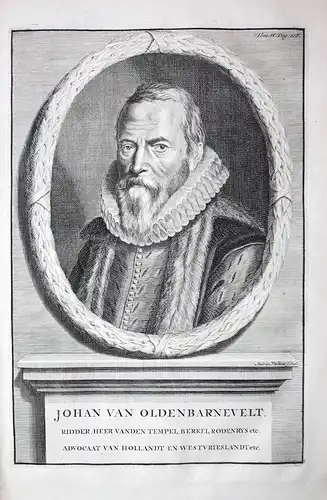 Johan van Oldenbarnevelt. // Johan van Oldenbarnevelt 1547 - 1619 Holland Portrait Kupferstich