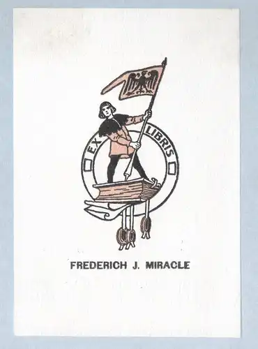 Exlibris für Frederich J. Miracle / Espana Spain Spanien
