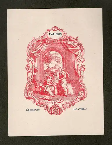 Exlibris für Concepcio Claveras / Espana Spain Spanien