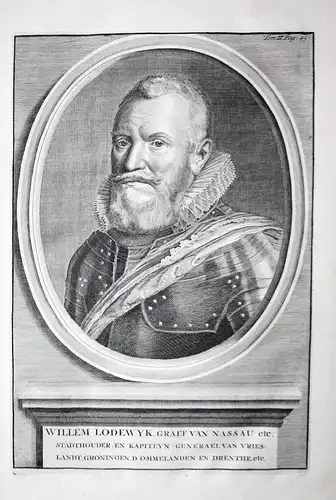 Willem Lodewyk Graef van Nassau. // Willem Lodewijk von Nassau-Dillenburg 1560-1620 Friesland Portrait
