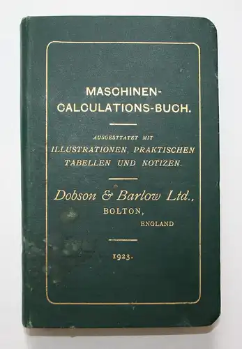 Maschinen Calculations Buch.
