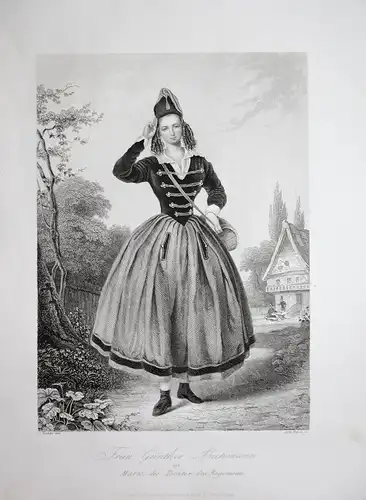 Frau Günther-Bachmann als Marie, die Tochter des Regiments - Karoline Günther-Bachmann Schauspielerin actress