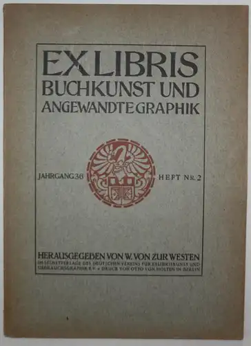Exlibris Buchkunst und angewandte Graphik. Jahrgang 36, Heft Nr. 2