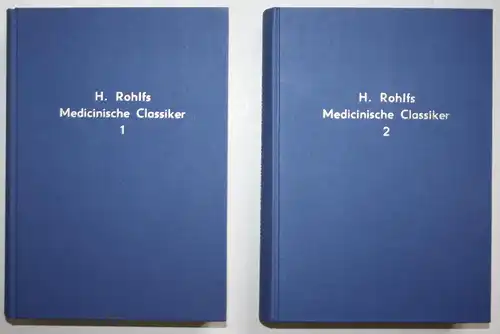 Die Medicinischen Classiker Deutschlands. Erste und zweite Abtheilung. Reprint der Ausgabe von 1875 - 80