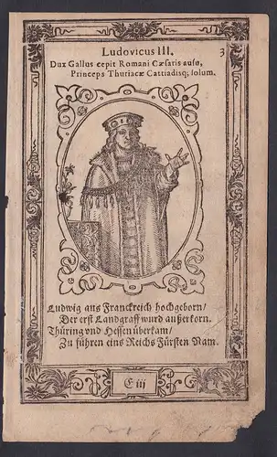 Ludovicus III. ( 1140) - Ludwig I. Thüringen Portrait