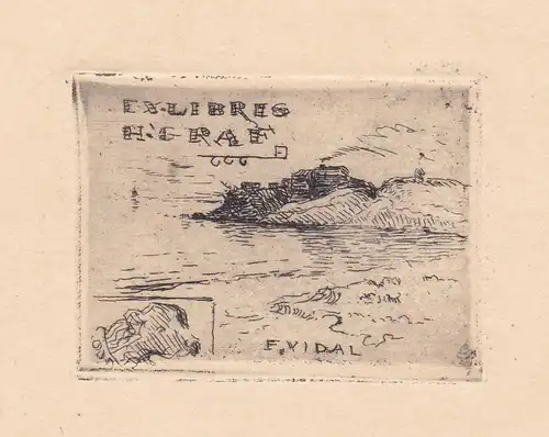 Exlibris für Graf / Palamus Spain Spanien Espana