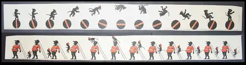 Teufel devil Zoetrope Strip / game optisches Spielzeug Spiel