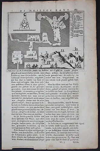 Platte Gront van alle d'onderaertfche plaetfen van Bethlehem. -- Bethlehem Palestine Holy Land Palästina