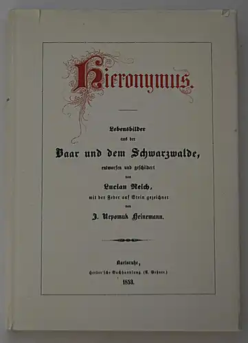 Hieronymus, Lebensbilder aus der Baar und dem Schwarzwalde.