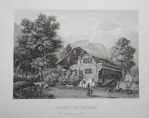 Maison de Paysan - a Wilderswyll Wilderswil Gemeinde Kanton Bern Schweiz Switzerland Suisse Svizzera Ansicht v