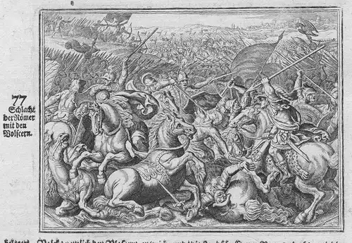 Schlacht der Römer mit den Volscern - Rom Rome Romans Volsker Volsci Schlacht battle Antike antiquity