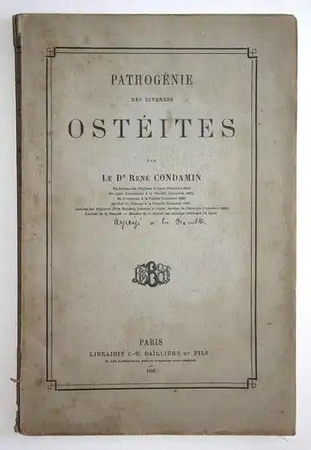 Pathogenie Des Diverses Osteites.