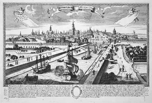 Middelburg - Middelburg - Middelburg Nederland Holland Zeeland Ansicht Panorama Kupferstich engraving Leopold