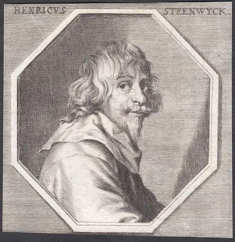 Henricus Steenwyck - Hendrick van Steenwyck der Jüngere Maler painter Portrait Kupferstich copper engraving an
