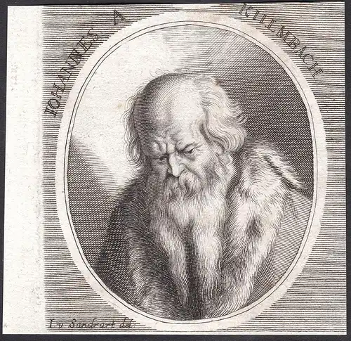 Iohannes A. Kulmbach - Johann von Brandenburg Maler painter Portrait Brandenburg-Kulmbach Kupferstich copper e