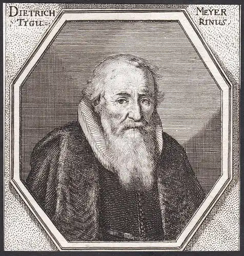 Dietrich Meyer. Tigurinus - Dietrich Meyer Maler painter Portrait Schweiz Suisse Kupferstich copper engraving