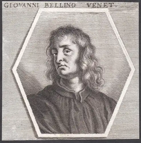 Giovanni Bellino Venet - Giovanni Bellini Maler painter Portrait Italien Italia Kupferstich copper engraving a