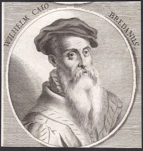 Wilhelm Caio Bredanus - Willem Key (1516-1568) Breda Maler painter Portrait Niederlande Netherlands Kupferstic