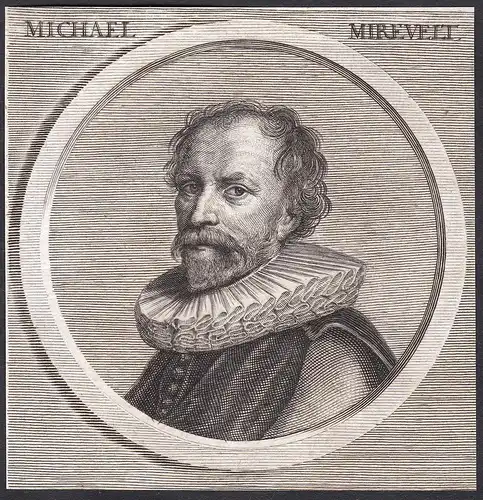 Michael Mirevelt - Michiel van Mierevelt Maler painter Portrait Niederlande Netherlands Kupferstich copper eng